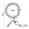 oly-12f78c46437b9e38cb1e0c5e7157e615 Wholesale Silicone Cartoon Bear Keychain Accessory Korean Style Gray Blue Cute DIY Bead Bracelet Gift