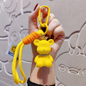 Flocked crown violent bear (set) - yellow