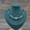 oly-130cd6fd2e376f982aea93ed5fc02fbc Wholesale Bohemian Turquoise Necklace Earring Set Zinc Alloy Antique Silver Jewelry Accessory