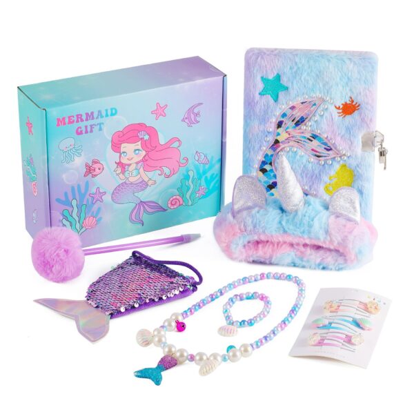 Wholesale Mermaid Ocean Theme Kids Stationery Gift Box Set with Notebooks for Back to School Birthday Gift