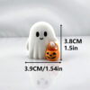 Wholesale Halloween Pumpkin Ghost Ornament 3D Printed Cute Desktop Home Decor Decorative Accessory for Resale Gift