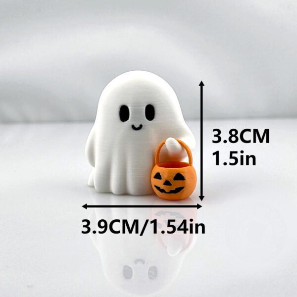 Wholesale Halloween Pumpkin Ghost Ornament 3D Printed Cute Desktop Home Decor Decorative Accessory for Resale Gift