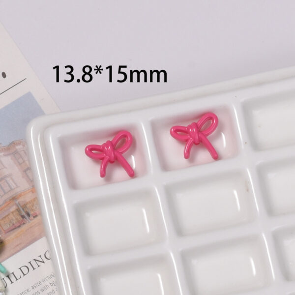oly-131eec3fda90aaa6818f5b7756f00187 Wholesale Small Bow Acrylic Loose Beads Mixed Color DIY Phone Chain Jewelry Making Fashion Accessory Gift Boutique Resale