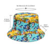 oly-1330921b83225e8229bb7429f987d4a3 Wholesale Underwater Animal Print Reversible Bucket Hat for Beach Vacation Outdoor Sun Protection