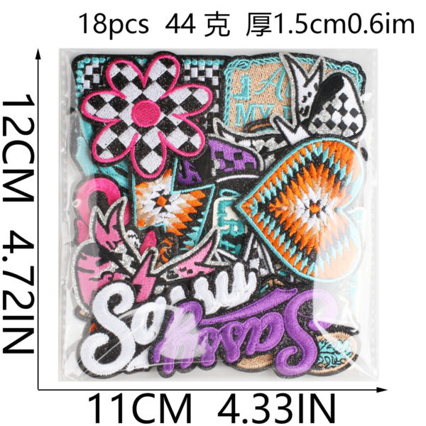 Wholesale Embroidery Patch American Western Cowboy Fashion Accessory for Clothing