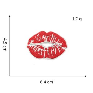 Red series cloth stickers 7#