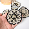 Wholesale Stylish Embroidered Bee Lion Patch College Suit Badge Fashion Accessory