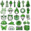 Wholesale Green Cartoon Embroidered Iron-On Patch Decorative Accent for Clothing DIY