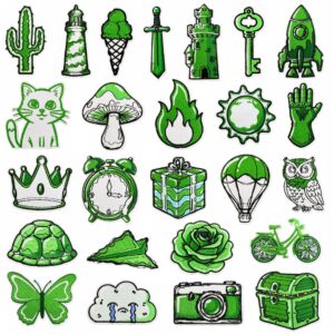 Green series cloth sticker 11#