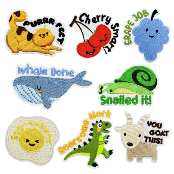 oly-136918c5047272ce1d42d38baf7b1c87 Wholesale Cute Animal Cartoon Embroidery Patches Decorative Stickers for Bags Boutique Resale