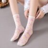 oly-138937dc9ba47e858020d173c179a0fd Wholesale Cotton Women's Non-Slip Socks with Pattern - Yellow, Middle Tube, Boutique Resale
