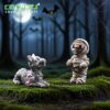 Wholesale Resin Halloween Mummy Crow Cartoon Miniature Ornament for Party Decorative Accent