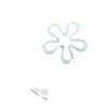 oly-13ba5b376a631a1f1b723c686eecda21 Wholesale Light Luxury Acrylic Flower Beads UV Plated DIY Jewelry Accessory for Bag Charm Keychain Boutique Resale