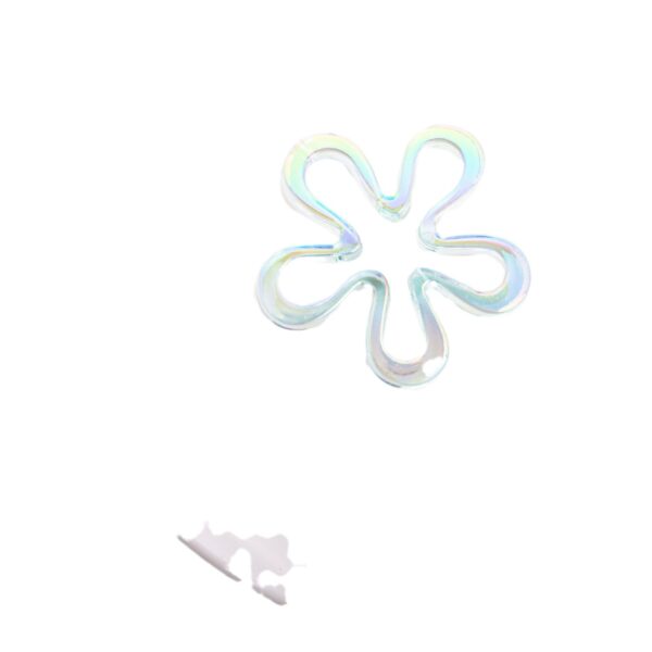oly-13ba5b376a631a1f1b723c686eecda21 Wholesale Light Luxury Acrylic Flower Beads UV Plated DIY Jewelry Accessory for Bag Charm Keychain Boutique Resale