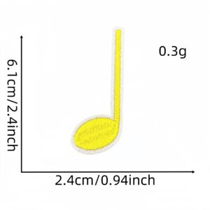 Musical note cloth sticker 27#