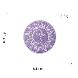 Purple series cloth stickers 2#