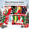 oly-13edef03569f9ac4f6d048a66eaed817 Wholesale Christmas Mid Calf Socks Cartoon Pattern Moisture Wicking Polyester Cotton Unisex Holiday Gift Party Fashion Accessory
