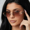 oly-140b6bdcb24bf8c16424531bccc54325 Wholesale Modern Rimless Square Sunglasses Gold Frame UV400 for Travel and Street Photography Fashion Accessories