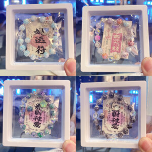 oly-1411be9b0bad7b314c33ab60176e540f Wholesale Glass Glazed Butterfly Heart Moon Bracelet Fashion Jewelry Accessory Gift Boxed