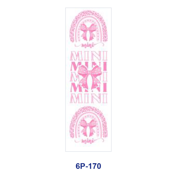Wholesale 2/8/16pcs UV DTF Stickers Pink Bow Heart Rainbow Mama Mini Coquette Print Pen and Bookmark Stickers