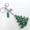 oly-1436c93353cca5f6e41a6a569bb0dd81 Wholesale Christmas Tree Keychain Korean Velvet Rhinestone Decorative Accent