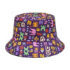 Wholesale Digital Print Bucket Hat Geometry Pattern Trendy Unisex Sun Hat