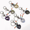 Wholesale Fashion Heart Amethyst Crystal Keychain Bag Charm Decorative Accessory