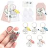 Wholesale Tree of Life Colorful Fish Keychain Trendy Car Key Accessory for Party Gifts