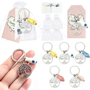 oly-1446a8f3d6d3db21bf3422637ef4b822 Wholesale Tree of Life Colorful Fish Keychain Trendy Car Key Accessory for Party Gifts