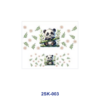 Wholesale 8pcs Wraps Cute Panda Waterproof Vinyl Decals Mini Cup Keychain Sticker