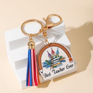 Castle rainbow wooden sign + tassel