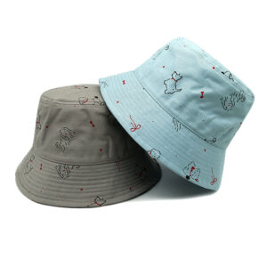 oly-145bdc93be531b667a59e83397b8b310 Wholesale Cute Dog Print Bucket Hat Sun Protection Dome Brim Resale Accessory