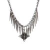 Wholesale Punk Star Pendant Necklace Silver Zinc Alloy Spiked Fringe Choker Trendy Jewelry Accessory for Casual or Gift Use