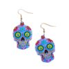 Wholesale Cartoon Skull Acrylic Earrings Punk Fashion Accessory Gift Boutique Resale
