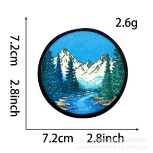 Heated melt glue *blue* forest mountain