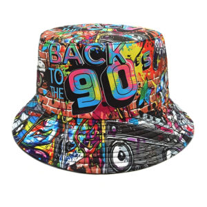 Wholesale Retro 90s Cassette Tape Fisherman Hat Unisex Summer Sun Hat