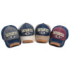 Wholesale Grey Embroidered Baseball Cap Vintage Wash Style Unisex Outdoor Casual Hat