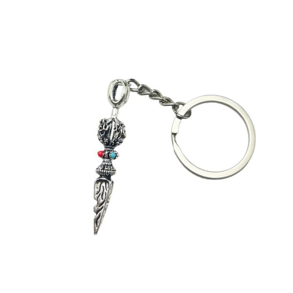 Wholesale Silver Vajra Metal Pendant Keychain for Everyday Use
