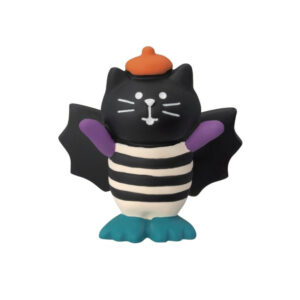 Halloween bat cat