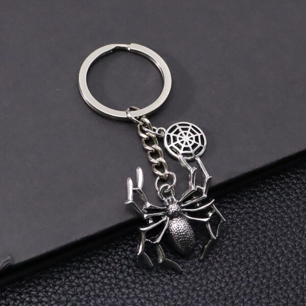 Wholesale Gothic Spider Web Keychain Bag Charm Dark Fashion Accessory Gift