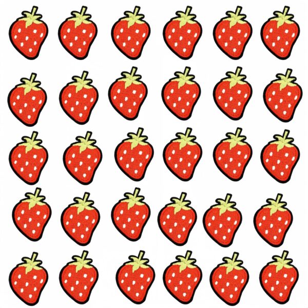 oly-14a618eee211595bad367b27580d7b96 Wholesale Cute Cartoon Strawberry Embroidered Patch Decorative Accent for Clothing Resale