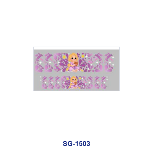 oly-14aacf81db7e982dfaac2fad9ceadb48 Wholesale 8pcs Mixed Cute Cartoon Girl Floral Print 3oz Cup Stickers Wrap OLY Exclusive