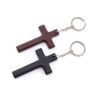 oly-14b3591584a704d7576ef86ae86015d2 Wholesale Double Layer Alloy and Wood Cross Keychain Vintage Pastoral Style Unisex Bag Charm