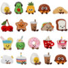 Wholesale Decorative Food Embroidery Patch Doughnut Croissant Design Polyester Thread Resale Craft Supply Gift