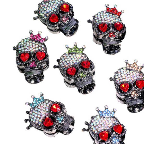 oly-14f56faf0e5c469bddbd0bc271b304e1 Wholesale Skull Crown DIY Beads Decorative Accessory Gift for Keychain Phone Chain