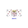 Wholesale 5pcs Sweet Cartoon Bow Heart 16oz Cup UV DTF Wraps OLY Exclusive