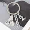 oly-151452b1baa4604e5dbf429fa373db0a Wholesale Alloy Flask Microscope DNA Biologist Keychain Pendant Trendy Gift for Colleagues