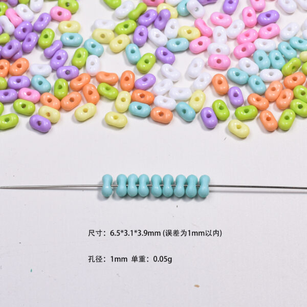 oly-1517ce9bfdb002677089f0aeabeeac8c Wholesale Acrylic Macaron Peanut Beads DIY Phone Strap Bag Charm Accessory Red Electroplated Light Luxury Style for Resale