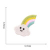 Wholesale Modern Cartoon Rainbow Embroidery Patches 17pcs Self-Adhesive for Clothing Decoration Craft Supply