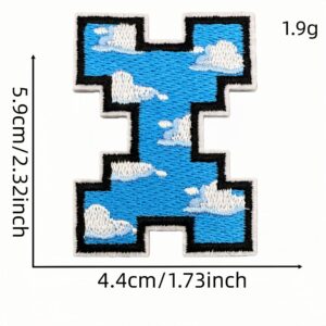 English alphabet cloth sticker x